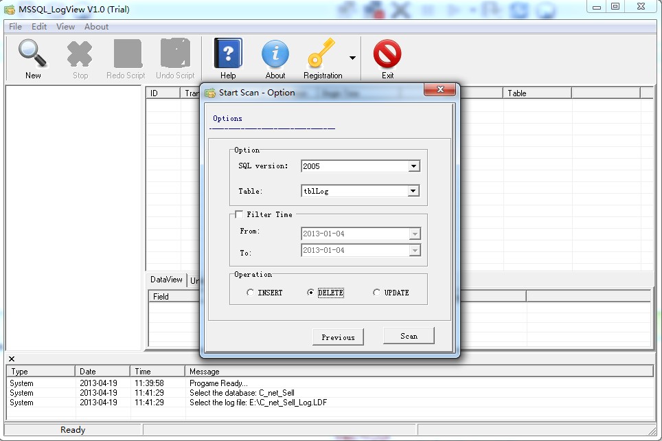 HX-SQL Server Log Explorer